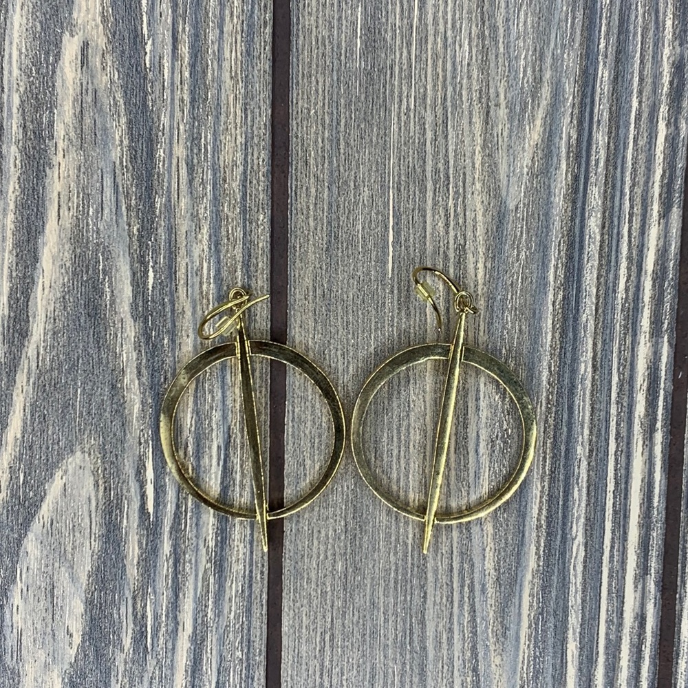 Gold earrings